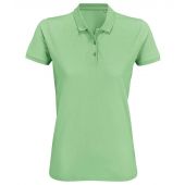 SOL'S Ladies Planet Organic Piqué Polo Shirt - Frozen Green Size XS