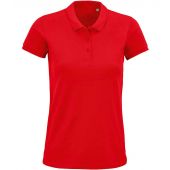 SOL'S Ladies Planet Organic Piqué Polo Shirt - Red Size 3XL