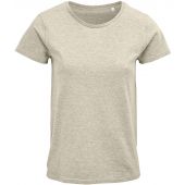 SOL'S Ladies Crusader Organic T-Shirt - Heather Beige Size S