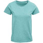 SOL'S Ladies Crusader Organic T-Shirt - Heather Light Green Size S