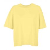 SOL'S Ladies Boxy Oversized Organic T-Shirt - Light Yellow Size XL