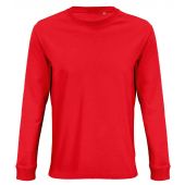 SOL'S Unisex Pioneer Long Sleeve T-Shirt - Bright Red Size 3XL