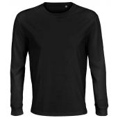 SOL'S Unisex Pioneer Long Sleeve T-Shirt - Deep Black Size 4XL