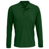 SOL'S Unisex Prime Long Sleeve Piqué Polo Shirt - Bottle Green Size 5XL