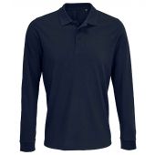 SOL'S Unisex Prime Long Sleeve Piqué Polo Shirt - French Navy Size 5XL