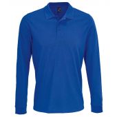 SOL'S Unisex Prime Long Sleeve Piqué Polo Shirt - Royal Blue Size 5XL