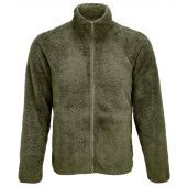SOL'S Unisex Finch Fluffy Jacket - Army Size 4XL