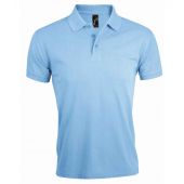 SOL'S Prime Poly/Cotton Piqué Polo Shirt - Sky Blue Size 4XL