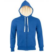 SOL'S Unisex Sherpa Hooded Jacket - Royal Blue Size XXL