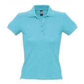 SOL'S Ladies People Cotton Piqué Polo Shirt - Atoll Blue Size XXL