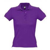 SOL'S Ladies People Cotton Piqué Polo Shirt - Dark Purple Size XXL