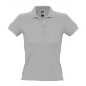 SOL'S Ladies People Cotton Piqué Polo Shirt - Grey Marl Size 3XL