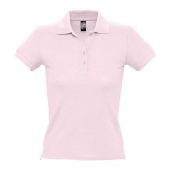 SOL'S Ladies People Cotton Piqué Polo Shirt - Pale Pink Size XXL