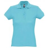 SOL'S Ladies Passion Cotton Piqué Polo Shirt - Atoll Blue Size XXL
