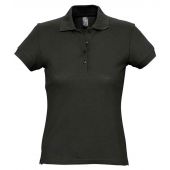 SOL'S Ladies Passion Cotton Piqué Polo Shirt - Black Size XXL