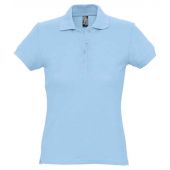 SOL'S Ladies Passion Cotton Piqué Polo Shirt - Sky Blue Size XXL