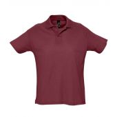 SOL'S Summer II Cotton Piqué Polo Shirt - Burgundy Size XXL