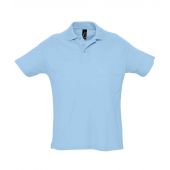 SOL'S Summer II Cotton Piqué Polo Shirt - Sky Blue Size XXL