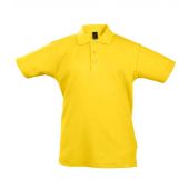 SOL'S Kids Summer II Cotton Piqué Polo Shirt - Gold Size 12yrs