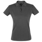 SOL'S Ladies Perfect Cotton Piqué Polo Shirt - Dark Grey Size XXL