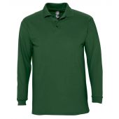 SOL'S Winter II Long Sleeve Cotton Piqué Polo Shirt - Golf Green Size S