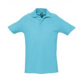 SOL'S Spring II Heavy Cotton Piqué Polo Shirt - Atoll Blue Size XXL