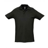 SOL'S Spring II Heavy Cotton Piqué Polo Shirt - Black Size 5XL