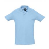 SOL'S Spring II Heavy Cotton Piqué Polo Shirt - Sky Blue Size XXL