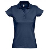 SOL'S Ladies Prescott Cotton Jersey Polo Shirt - French Navy Size XXL