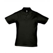 SOL'S Prescott Cotton Jersey Polo Shirt - Deep Black Size 3XL