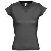 SOL'S Ladies Moon V Neck T-Shirt - Dark Grey Size 3XL