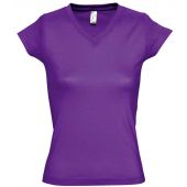 SOL'S Ladies Moon V Neck T-Shirt - Dark Purple Size 3XL