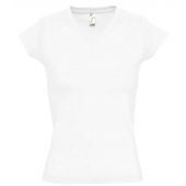 SOL'S Ladies Moon V Neck T-Shirt - White Size 3XL