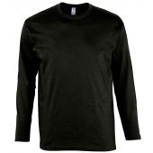 SOL'S Monarch Long Sleeve T-Shirt - Deep Black Size 5XL