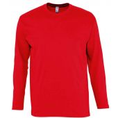 SOL'S Monarch Long Sleeve T-Shirt - Red Size 5XL