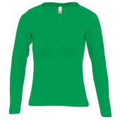 SOL'S Ladies Majestic Long Sleeve T-Shirt - Kelly Green Size XXL