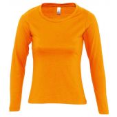 SOL'S Ladies Majestic Long Sleeve T-Shirt - Orange Size XXL