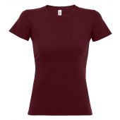 SOL'S Ladies Imperial Heavy T-Shirt - Burgundy Size XXL
