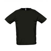SOL'S Sporty Performance T-Shirt - Black Size 3XL
