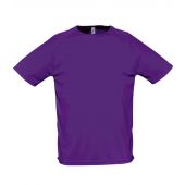 SOL'S Sporty Performance T-Shirt - Dark Purple Size XS