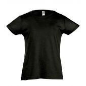 SOL'S Girls Cherry T-Shirt - Deep Black Size 12yrs