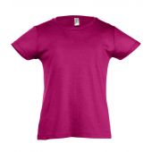 SOL'S Girls Cherry T-Shirt - Fuchsia Size 12yrs