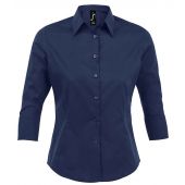 SOL'S Ladies Effect 3/4 Sleeve Fitted Shirt - Dark Blue Size XXL