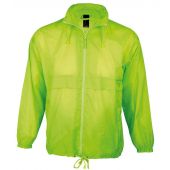SOL'S Unisex Surf Windbreaker Jacket - Neon Lime Size XXL