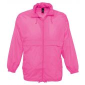 SOL'S Unisex Surf Windbreaker Jacket - Neon Pink Size XXL