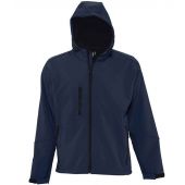 SOL'S Replay Hooded Soft Shell Jacket - French Navy Size 3XL