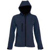 SOL'S Ladies Replay Hooded Soft Shell Jacket - French Navy Size XXL