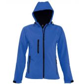 SOL'S Ladies Replay Hooded Soft Shell Jacket - Royal Blue Size XXL