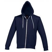 SOL'S Unisex Silver Hooded Jacket - Abyss Blue Size XXL