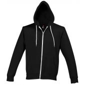 SOL'S Unisex Silver Hooded Jacket - Black Size XXL